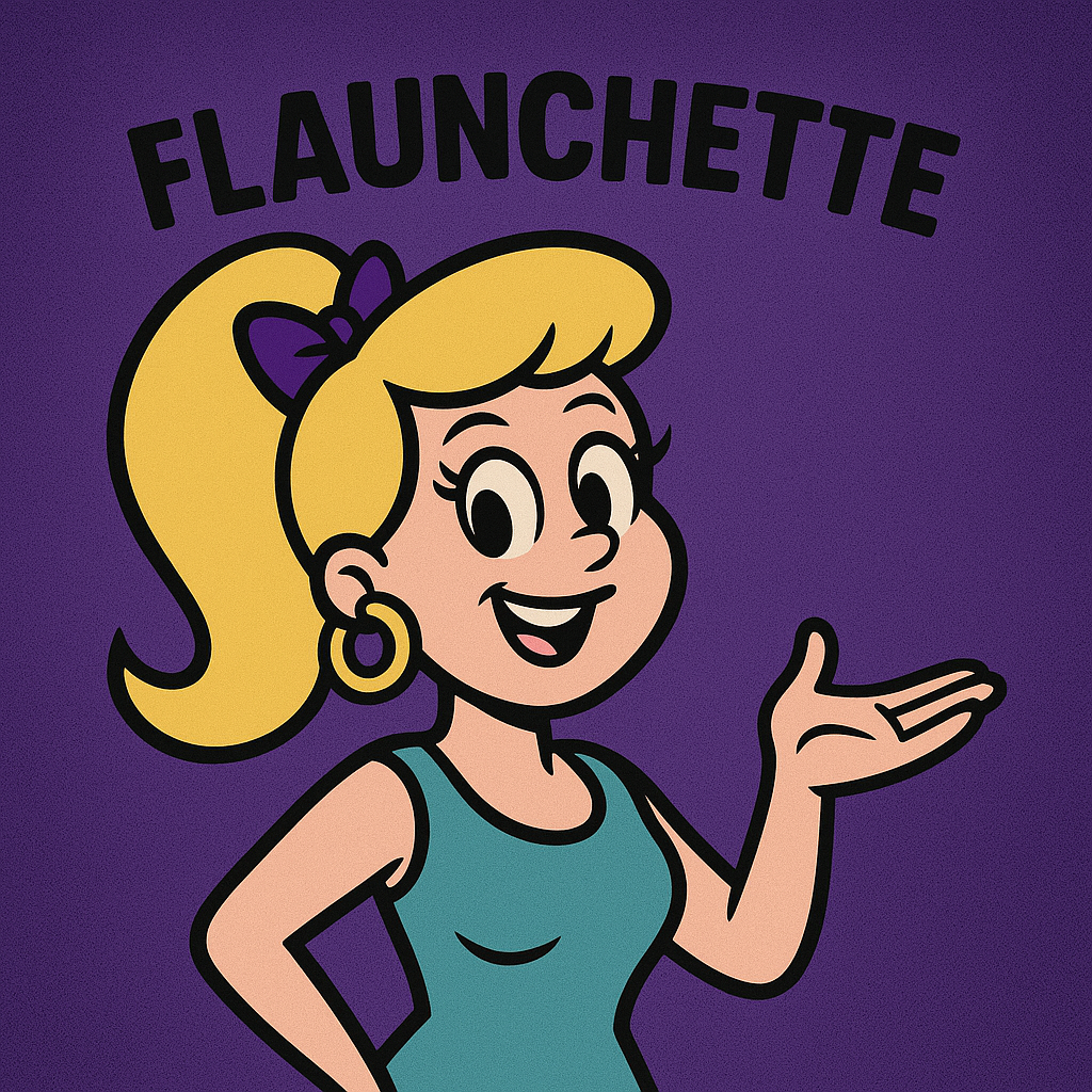Flaunchette mascot